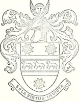 An illustration from Armory and lineages of Canada; comprising pedigrees with historical notes, brief biographies and family registers of prominent men of Canada, including blazons and illustrations of many armorials, and of insignia of knighthood (1913)