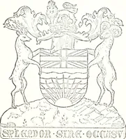 An illustration from Armory and lineages of Canada; comprising pedigrees with historical notes, brief biographies and family registers of prominent men of Canada, including blazons and illustrations of many armorials, and of insignia of knighthood (1913)