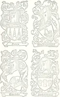 An illustration from Armory and lineages of Canada; comprising pedigrees with historical notes, brief biographies and family registers of prominent men of Canada, including blazons and illustrations of many armorials, and of insignia of knighthood (1913)