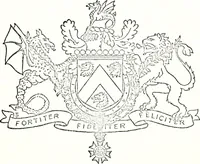 An illustration from Armory and lineages of Canada; comprising pedigrees with historical notes, brief biographies and family registers of prominent men of Canada, including blazons and illustrations of many armorials, and of insignia of knighthood (1913)