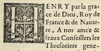 An illustration from Arrest dv Conseil d'Estat de Sa Majesté portant reuocation de plusieurs commissions obtenuës par cy deuante à la foule & oppression de ses subiects. (1607)