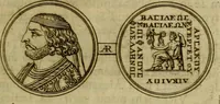 An illustration from Arsacidarum imperium, sive, Regum Parthorum historia : ad fidem numismatum accommodata (1725)