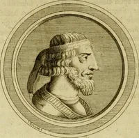 An illustration from Arsacidarum imperium, sive, Regum Parthorum historia : ad fidem numismatum accommodata (1725)