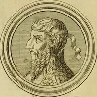 An illustration from Arsacidarum imperium, sive, Regum Parthorum historia : ad fidem numismatum accommodata (1725)