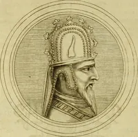 An illustration from Arsacidarum imperium, sive, Regum Parthorum historia : ad fidem numismatum accommodata (1725)