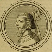 An illustration from Arsacidarum imperium, sive, Regum Parthorum historia : ad fidem numismatum accommodata (1725)
