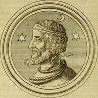 An illustration from Arsacidarum imperium, sive, Regum Parthorum historia : ad fidem numismatum accommodata (1725)