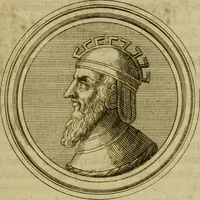 An illustration from Arsacidarum imperium, sive, Regum Parthorum historia : ad fidem numismatum accommodata (1725)
