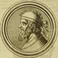 An illustration from Arsacidarum imperium, sive, Regum Parthorum historia : ad fidem numismatum accommodata (1725)