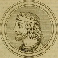 An illustration from Arsacidarum imperium, sive, Regum Parthorum historia : ad fidem numismatum accommodata (1725)