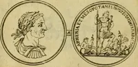 An illustration from Arsacidarum imperium, sive, Regum Parthorum historia : ad fidem numismatum accommodata (1725)