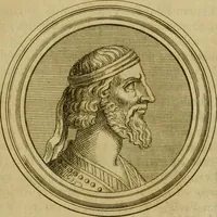 An illustration from Arsacidarum imperium, sive, Regum Parthorum historia : ad fidem numismatum accommodata (1725)
