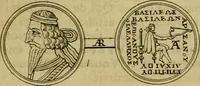 Picture 110 of 126 from Arsacidarum imperium, sive, Regum Parthorum historia : ad fidem numismatum accommodata (1725), leaf 438