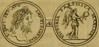 An illustration from Arsacidarum imperium, sive, Regum Parthorum historia : ad fidem numismatum accommodata (1725)