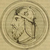 An illustration from Arsacidarum imperium, sive, Regum Parthorum historia : ad fidem numismatum accommodata (1725)