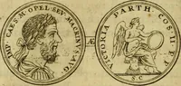 An illustration from Arsacidarum imperium, sive, Regum Parthorum historia : ad fidem numismatum accommodata (1725)