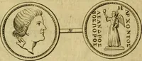 An illustration from Arsacidarum imperium, sive, Regum Parthorum historia : ad fidem numismatum accommodata (1725)
