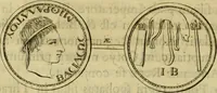 An illustration from Arsacidarum imperium, sive, Regum Parthorum historia : ad fidem numismatum accommodata (1725)