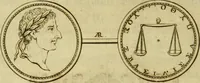 An illustration from Arsacidarum imperium, sive, Regum Parthorum historia : ad fidem numismatum accommodata (1725)