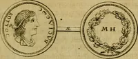 An illustration from Arsacidarum imperium, sive, Regum Parthorum historia : ad fidem numismatum accommodata (1725)