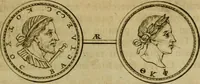 An illustration from Arsacidarum imperium, sive, Regum Parthorum historia : ad fidem numismatum accommodata (1725)