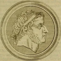 An illustration from Arsacidarum imperium, sive, Regum Parthorum historia : ad fidem numismatum accommodata (1725)