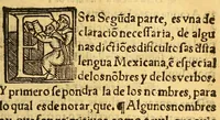An illustration from Arte dela lengua mexicana y castellana, (1576)