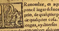 An illustration from Arte dela lengua mexicana y castellana, (1576)