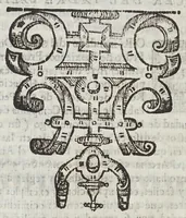 An illustration from Arte de la lengva mexicana con la declaracion de los adverbios della : al Illustrisso. y reuerendisso. Señor Don Iuan de Mañozca Arçobispo de Mexico, del Consejo de su Magestad, &c. (1645)