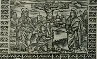 An illustration from Arte del ben psare e cõtemplare la passione del nostro Signor Jesu Christo con vn singular trattato dello imitar di Christo di nouo corretta historiata (1527)