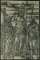 An illustration from Arte del ben psare e cõtemplare la passione del nostro Signor Jesu Christo con vn singular trattato dello imitar di Christo di nouo corretta historiata (1527)