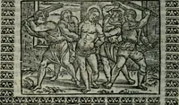 An illustration from Arte del ben psare e cõtemplare la passione del nostro Signor Jesu Christo con vn singular trattato dello imitar di Christo di nouo corretta historiata (1527)