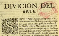 An illustration from Arte de lengua mexicana, (1673)