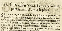An illustration from Arte de los metales en que se enseña el verdadero beneficio de los de oro, y plata por açogue. : El modo de fundirlos todos, y como se han de refinar, y apartar vnos de otros. (1640)
