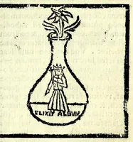An illustration from Artefii Arabis philosophi Liber secretus : nec non Saturni Trismegisti, siue Fratris Heliae de Assisio libellus : quorum primus magicum ignem ab omnibus occultatum aperit : alter, operandi modum aperte docet : quibus accesserunt alia nondum impressa (1685)