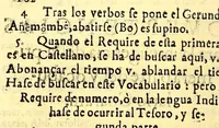 An illustration from Arte, y bocobulario de la lengua guarani. (1640)