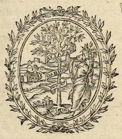 An illustration from Articles et conditions du traicté faict et conclu entre l'Altesse du prince de Parme, Plaisance, &c. lieutenant, gouuerneur & capitaine general és pays de pardeça au nom de Sa Maiesté, comme duc de Brabant, & marquis du sainct empire d'vne part; & la ville d'Anuers, d'autre part; le xvij. iour d'aoust l'an M.D. LXXXV. (1585)