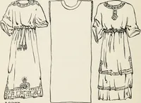 An illustration from Art in costume design; practical suggestions for those interested in art, sewing, history and literature (1920)