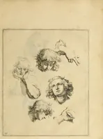 An illustration from Artis Apelleae : liber hic, studiosa juventus, aptata ingenio fert rudimenta tuo : hos duce carpe viam, membratim tota figura discitur, his gradibus scandere ad alta dabit (1650)