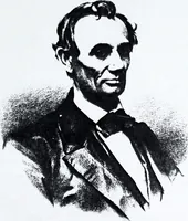 An illustration from Artists of Abraham Lincoln portraits (1860)
