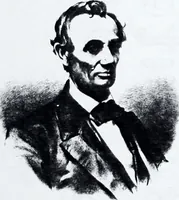 An illustration from Artists of Abraham Lincoln portraits (1860)
