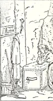 An illustration from Artists of Abraham Lincoln portraits (1863)