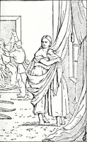 An illustration from Artists of Abraham Lincoln portraits (1863)
