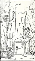 An illustration from Artists of Abraham Lincoln portraits (1863)