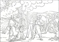 An illustration from Artists of Abraham Lincoln portraits (1863)