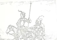 An illustration from Artists of Abraham Lincoln portraits (1863)