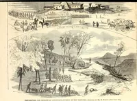 An illustration from Artists of Abraham Lincoln portraits (1862)
