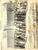 An illustration from Artists of Abraham Lincoln portraits (1862)