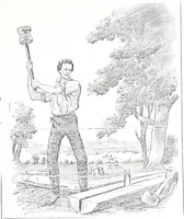 An illustration from Artists of Abraham Lincoln portraits (1913)
