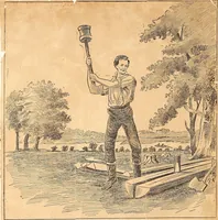An illustration from Artists of Abraham Lincoln portraits (1913)